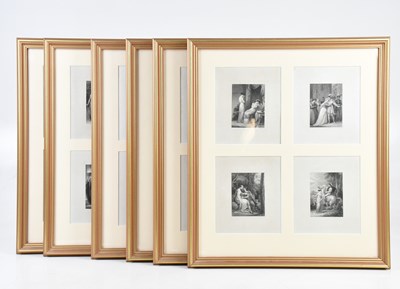 Lot 1886 - AFTER CHARLES GAUTHIER; six framed montages,...
