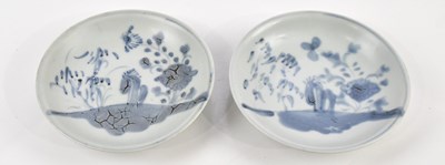 Lot 1850 - TEK SING TREASURES; two Chinese blue and white...