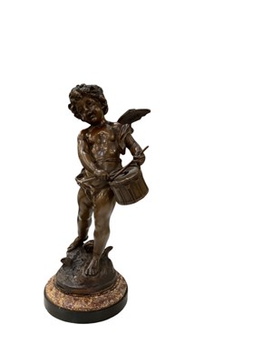 Lot 740 - A late 19th/early 20th century bronze figure...