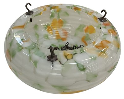 Lot 132 - A 1950s plafonnier, with opaque art glass...