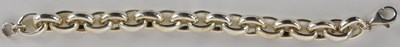 Lot 1619 - A modern 925 hallmarked silver belcher link...