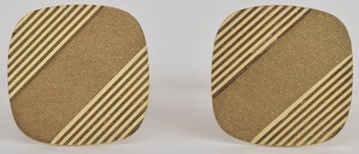 Lot 1522 - A pair of 9ct yellow gold cufflinks, with...
