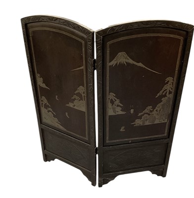 Lot 835 - An early 20th century Japanese two section...