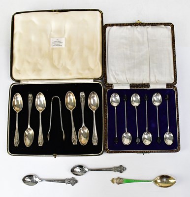 Lot 565 - JOSIAH WILLIAMS & CO; a cased set of George VI...