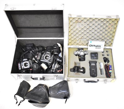 Lot 406 - NIKON; an unbranded alloy flight case...