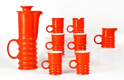 Lot 243 - CARLTON WARE; an orange 'Wellington' pattern...