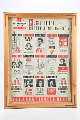 Lot 1730 - MUSIC AT THE CASTLE; an original signed poster...