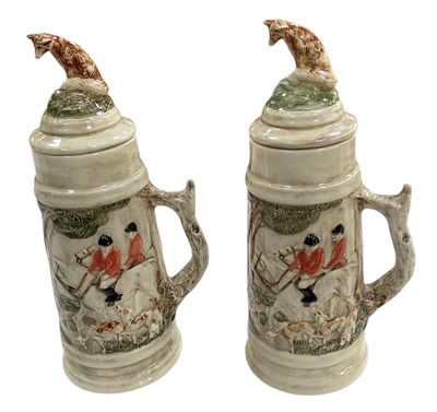 Lot 624 - A pair of early 20th century Continental...