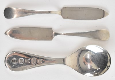 Lot 1185 - A modern hallmarked silver caddy spoon,with...