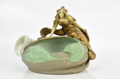 Lot 1717 - BERNARD BLOCH; an Art Nouveau centrepiece,...