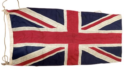 Lot 410 - A vintage cloth sewn United Jack flag, 79 x...