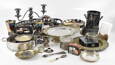 Lot 1007 - A large quantity of assorted silver plate...