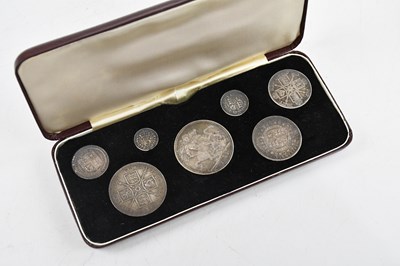 Lot 2523 - A cased set of seven silver coins 'Victoria...