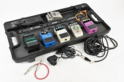 Lot 1058 - HARLEY BENTON; a PB5 pedal board with a Yamaha...