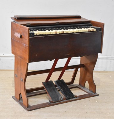 Lot 1127 - A mahogany cased harmonium, height 76cm, width...