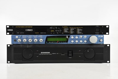 Lot 1112 - YAMAHA; a guitar MIDI converter G50, with an E-...