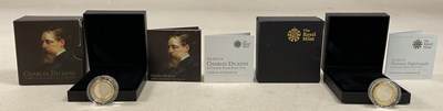 Lot 461 - ROYAL MINT; a 2012 Charles Dickens £2 Piedfort...