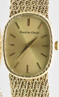 Lot 604 - SNOOKER ROYALTY; a gentleman's 9ct gold Bueche-...