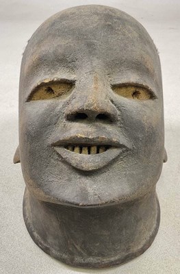 Lot 150 - A Makonde of Tanzania head mask, with traces...