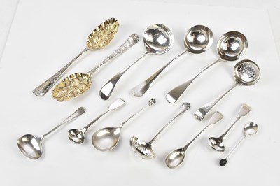 Lot 1164 - A pair of Georgian hallmarked silver berry...