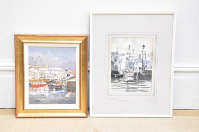Lot 1927 - TONY WARREN; watercolour, 'Fish Strand Quarry...