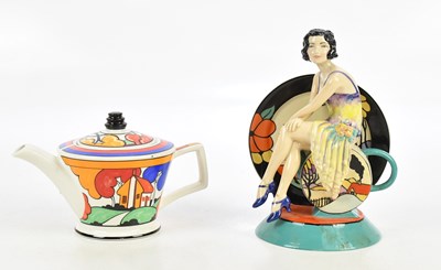 Lot 1644 - KEVIN FRANCIS CERAMICS; a 'Young Clarice Cliff'...