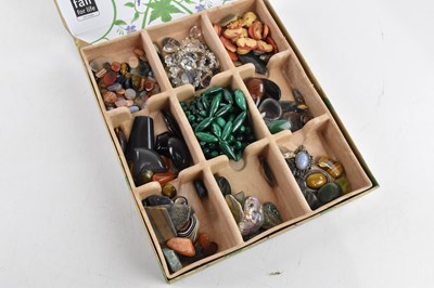 Lot 418 - A group of polished hardstones, ideally for...