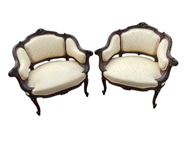Lot 2120 - A pair of Continental Louis XV style carved...
