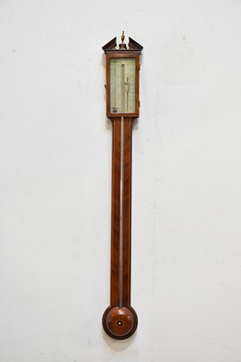 Lot 2233 - F GIOBIO; a 19th century inlaid mahogany stick...