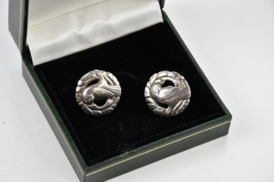 Lot 296 - KARL MOEHL-HANSEN FOR GEORG JENSEN; a pair of...