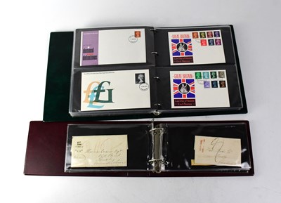 Lot 724 - Two folders containing 18th century and later...