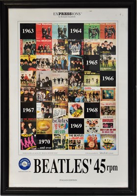 Lot 862 - THE BEATLES; a poster print 'Expressions' by...