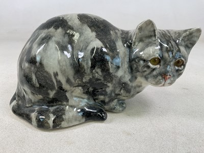Lot 243 - WINSTANLEY; a tabby cat, signed and marked no...