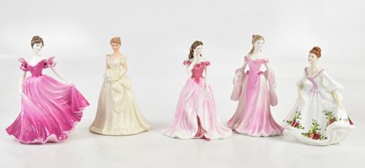 Lot 177 - COALPORT; two figures comprising 'Ladies of...
