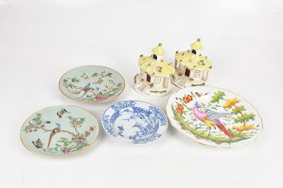 Lot 107 - A 19th century Chelsea hand painted copy plate,...