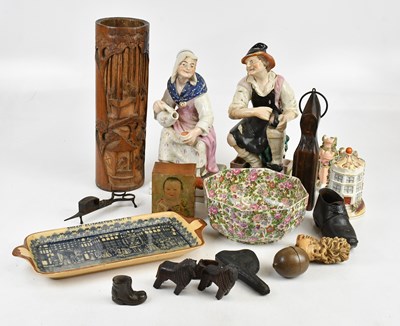 Lot 1283 - A group of collectors' items including pipes,...