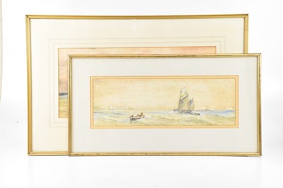 Lot 1942 - E NEVIL; watercolour, maritime scene with...