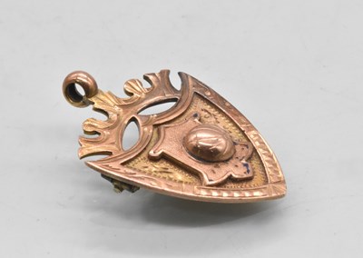 Lot 147 - A 9ct yellow gold sporting medallion converted...