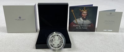 Lot 404 - ROYAL MINT; a 2021 Alfred the Great £5 Silver...