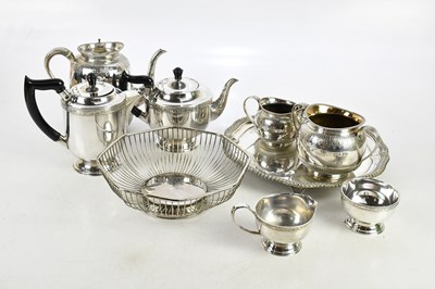 Lot 1008 - A collection of plated items, including a...