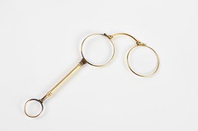 Lot 2341 - A pair of late 19th century yellow metal...