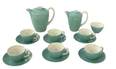 Lot 687 - POOLE POTTERY; a six setting Art Deco style...
