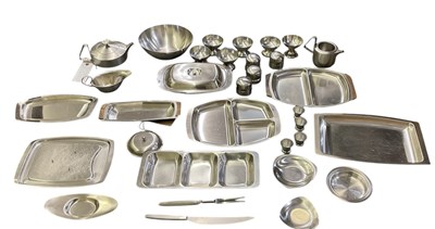 Lot 583 - A quantity of modern stainless steel tableware...