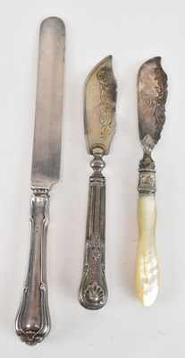 Lot 1187 - A Victorian hallmarked silver mother of pearl...