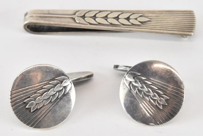 Lot 1521 - ARNO MALINOWSKI FOR GEORG JENSEN; a pair of...
