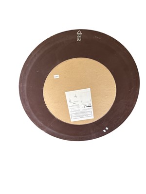 Lot 22 - A modern circular porthole type wall mirror,...