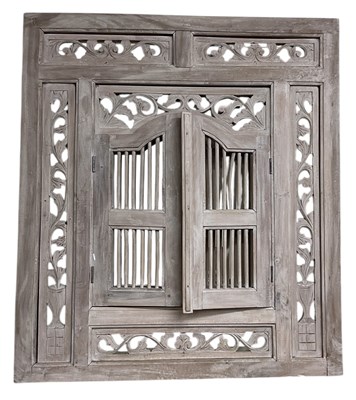 Lot 88 - A modern limed oak rectangular wall mirror,...
