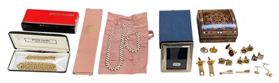 Lot 1346 - PIERRE CARDIN; a gold plated necklace, length...
