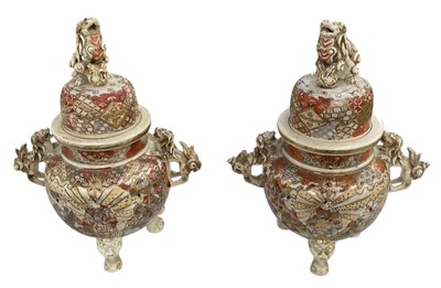 Lot 832 - A large pair of early 20th century Japanese...