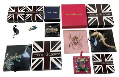 Lot 1634 - BUTLER & WILSON; a collection of seven boxed...